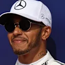 Lewis Hamilton (GBR) Mercedes AMG F1 celebrates in parc ferme at Formula One World Championship, Rd12, Belgian Grand Prix, Qualifying, Spa Francorchamps, Belgium, Saturday 26 August 2017. © Sutton Images