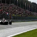 Sergio Perez (MEX) Force India VJM10 at Formula One World Championship, Rd12, Belgian Grand Prix, Practice, Spa Francorchamps, Belgium, Friday 25 August 2017. © Sutton Images