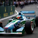 Mick Schumacher (GER) Benetton B194 at Formula One World Championship, Rd12, Belgian Grand Prix, Race, Spa Francorchamps, Belgium, Sunday 27 August 2017. © Sutton Images