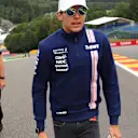 Esteban Ocon (FRA) Force India F1 walks the track at Formula One World Championship, Rd12, Belgian Grand Prix, Preparations, Spa Francorchamps, Belgium, Thursday 24 August 2017. © Sutton Images