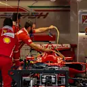 Ferrari SF70-H in the garage at Formula One World Championship, Rd12, Belgian Grand Prix, Preparations, Spa Francorchamps, Belgium, Thursday 24 August 2017. © Sutton Images