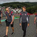 Romain Grosjean (FRA) Haas F1 walks the track at Formula One World Championship, Rd12, Belgian Grand Prix, Preparations, Spa Francorchamps, Belgium, Thursday 24 August 2017. © Sutton Images