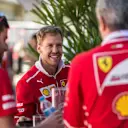 Sebastian Vettel (GER) Ferrari and Maurizio Arrivabene (ITA) Ferrari Team Principal at Formula One World Championship, Rd19, Brazilian Grand Prix, Race, Interlagos, Sao Paulo, Brazil, Sunday 12 November 2017. © Manuel Goria/Sutton Images