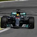 Lewis Hamilton (GBR) Mercedes-Benz F1 W08 Hybrid at Formula One World Championship, Rd19, Brazilian Grand Prix, Race, Interlagos, Sao Paulo, Brazil, Sunday 12 November 2017. © Mark Sutton/Sutton Images