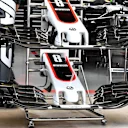 Haas VF-17 nose and front wings at Formula One World Championship, Rd19, Brazilian Grand Prix, Preparations, Interlagos, Sao Paulo, Brazil, Thursday 9 November 2017. © Mark Sutton/Sutton Images