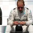 Valtteri Bottas (FIN) Mercedes AMG F1 celebrates on the podium at Formula One World Championship, Rd7, Canadian Grand Prix, Race, Montreal, Canada, Sunday 11 June 2017. © Sutton Motorsport Images