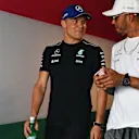 Valtteri Bottas (FIN) Mercedes AMG F1 and Lewis Hamilton (GBR) Mercedes AMG F1 at Formula One World Championship, Rd11, Hungarian Grand Prix, Practice, Hungaroring, Hungary, Friday 28 July 2017. © Sutton Images