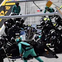 Valtteri Bottas (FIN) Mercedes-Benz F1 W08 Hybrid pit stop at Formula One World Championship, Rd11, Hungarian Grand Prix, Race, Hungaroring, Hungary, Sunday 30 July 2017. © Sutton Images