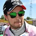 Sergio Perez (MEX) Force India on the grid at Formula One World Championship, Rd11, Hungarian Grand Prix, Race, Hungaroring, Hungary, Sunday 30 July 2017. © Sutton Images