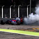 Carlos Sainz jr (ESP) Scuderia Toro Rosso STR12 stops on track in FP2 at Formula One World Championship, Rd13, Italian Grand Prix, Practice, Monza, Italy, Friday 1 September 2017. © Sutton Images