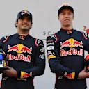 Carlos Sainz jr (ESP) Scuderia Toro Rosso and Daniil Kvyat (RUS) Scuderia Toro Rosso at Scuderia Toro Rosso STR12 Launch, Barcelona, Spain, 26 February 2017. © Sutton Images