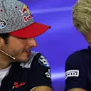 Carlos Sainz jr (ESP) Scuderia Toro Rosso and Marcus Ericsson (SWE) Sauber in the Press Conference at Formula One World Championship, Rd15, Malaysian Grand Prix, Preparations, Sepang, Malaysia, Thursday 28 September 2017. © Kym Illman/Sutton Images