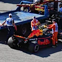 The car of Max Verstappen (NED) Red Bull Racing RB13 is recovered in FP2 at Formula One World Championship, Rd4, Russian Grand Prix, Practice, Sochi Autodrom, Sochi, Krasnodar Krai, Russia, Friday 28 April 2017. © Sutton Motorsport Images