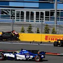 Grosjean (FRA) Haas VF-17 and Palmer (GBR) Renault Sport F1 Team RS17 crash on lap one at Formula One World Championship, Rd4, Russian Grand Prix, Race, Sochi Autodrom, Sochi, Krasnodar Krai, Russia, Sunday 30 April 2017. © Sutton Motorsport Images