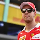 Sebastian Vettel (GER) Ferrari at Formula One World Championship, Rd14, Singapore Grand Prix, Preparations, Marina Bay Street Circuit, Singapore, Thursday 14 September 2017. © Sutton Images