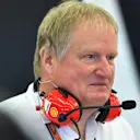 Jo Bauer (SUI) FIA Technical Delegate in the Ferrari garage at Formula One Testing, Day One, Bahrain International Circuit, Sakhir, Bahrain, Tuesday 18 April 2017. © Sutton Motorsport Images