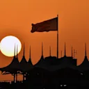 Sahir Tower at sunset at Formula One Testing, Day One, Bahrain International Circuit, Sakhir, Bahrain, Tuesday 18 April 2017. © Sutton Motorsport Images