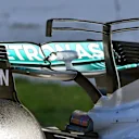 Mercedes-Benz F1 W08 Hybrid rear wing detail at Formula One Testing, Day Four, Barcelona, Spain, 10 March 2017. © Sutton Images