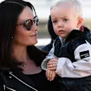 Minttu Virtanen (FIN) wife of Kimi Raikkonen (FIN) Ferrari with their son Robin at Formula One Testing, Day Four, Barcelona, Spain, 10 March 2017. © Sutton Images