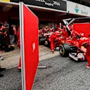 Kimi Raikkonen (FIN) Ferrari SF70-H at Formula One Testing, Day Two, Barcelona, Spain, 8 March 2017. © Sutton Images