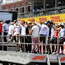 Drivers parade at Formula One World Championship, Rd9, Austrian Grand Prix, Race, Spielberg, Austria, Sunday 1 July 2018. © Mark Sutton/Sutton Images