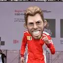 Drievr caricatures at Formula One World Championship, Rd4, Azerbaijan Grand Prix, Race, Baku City Circuit, Baku, Azerbaijan, Sunday 29 April 2018. © Simon Galloway/Sutton Images
