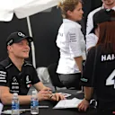 Valtteri Bottas (FIN) Mercedes-AMG F1 at the autograph session at Formula One World Championship, Rd2, Bahrain Grand Prix, Qualifying, Bahrain International Circuit, Sakhir, Bahrain, Saturday 7 April 2018. © Simon Galloway/Sutton Images