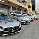 Safety car and Medical car line up at Formula One World Championship, Rd2, Bahrain Grand Prix, Preparations, Bahrain International Circuit, Sakhir, Bahrain, Thursday 5 April 2018. © Simon Galloway/Sutton Images