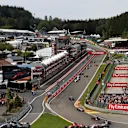 Lewis Hamilton, Mercedes AMG F1 W09 leads at the start of the race at Formula One World Championship, Rd13, Belgian Grand Prix, Race, Spa Francorchamps, Belgium, Sunday 26 August 2018. © Zak Mauger/LAT/Sutton Images