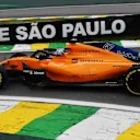 Lando Norris, McLaren MCL33 at Formula One World Championship, Rd20, Brazilian Grand Prix, Practice, Interlagos, Sao Paulo, Brazil, Friday 9 November 2018.