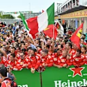 Race winner Sebastian Vettel (GER) Ferrari celebrates in parc ferme at Formula One World Championship, Rd7, Canadian Grand Prix, Race, Montreal, Canada, Sunday10 June 2018. © Jerry Andre/Sutton Images