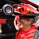 Fan with Sebastian Vettel (GER) Ferrari car hat at Formula One World Championship, Rd7, Canadian Grand Prix, Preparations, Montreal, Canada, Thursday 7 June 2018. © Mark Sutton/Sutton Images