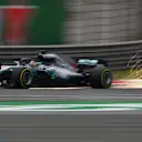 Lewis Hamilton (GBR) Mercedes-AMG F1 W09 EQ Power+ sparks at Formula One World Championship, Rd3, Chinese Grand Prix, Practice, Shanghai, China, Friday 13 April 2018. © Jerry Andre/Sutton Images