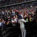 Valtteri Bottas (FIN) Mercedes-AMG F1 celebrates in parc ferme at Formula One World Championship, Rd3, Chinese Grand Prix, Race, Shanghai, China, Sunday 15 April 2018. © Jerry Andre/Sutton Images