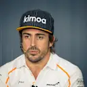 Fernando Alonso (ESP) McLaren in the Press Conference at Formula One World Championship, Rd8, French Grand Prix, Preparations, Paul Ricard, France, Thursday 21 June 2018. © Manuel Goria/Sutton Images