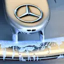 Mercedes-AMG F1 W09 EQ Power+ front wing with aero paint at Formula One World Championship, Rd11, German Grand Prix, Practice, Hockenheim, Germany, Friday 20 July 2018. © Mark Sutton/Sutton Images