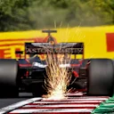 Daniel Ricciardo (AUS) Red Bull Racing RB14 sparks at Formula One World Championship, Rd12, Hungarian Grand Prix, Practice, Hungaroring, Hungary, Friday 27 July 2018. © Jerry Andre/Sutton Images