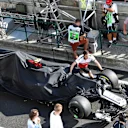 The car of Race retiree Charles Leclerc (MON) Alfa Romeo Sauber C37 at Formula One World Championship, Rd12, Hungarian Grand Prix, Race, Hungaroring, Hungary, Sunday 29 July 2018. © Mark Sutton/Sutton Images