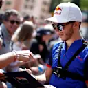 Pierre Gasly (FRA) Scuderia Toro Rosso signs autographs for the fans at Formula One World Championship, Rd6, Monaco Grand Prix, Preparations, Monte-Carlo, Monaco, Wednesday 23 May 2018. © Manuel Goria/Sutton Images