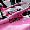 Sergio Perez (MEX) Force India VJM11 at Formula One Testing, Day Three, Barcelona, Spain, 8 March 2018. © Jerry Andre/Sutton Images