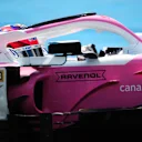 SPIELBERG, AUSTRIA - JULY 10: Sergio Perez of Mexico driving the (11) Racing Point RP20 Mercedes on track during practice for the F1 Grand Prix of Styria at Red Bull Ring on July 10, 2020 in Spielberg, Austria. (Photo by Bryn Lennon/Getty Images)