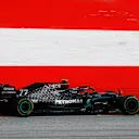 SPIELBERG, AUSTRIA - JULY 12: Valtteri Bottas of Finland driving the (77) Mercedes AMG Petronas F1 Team Mercedes W11 on track during the Formula One Grand Prix of Styria at Red Bull Ring on July 12, 2020 in Spielberg, Austria. (Photo by Leonhard Foeger/Pool via Getty Images)