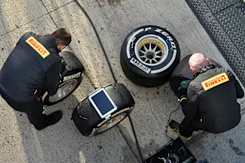 Pirelli engineers and Pirelli tyres. Formula One Testing, Jerez, Spain, Day Two, Wednesday 29