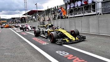 Carlos Sainz Jr, Renault Sport F1 Team R.S. 18 in pit lane at Formula One World Championship, Rd13,