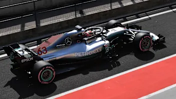 George Russell (GBR) Mercedes-AMG F1 W09 EQ Power+ at Formula One Testing, Day Two, Hungaroring,