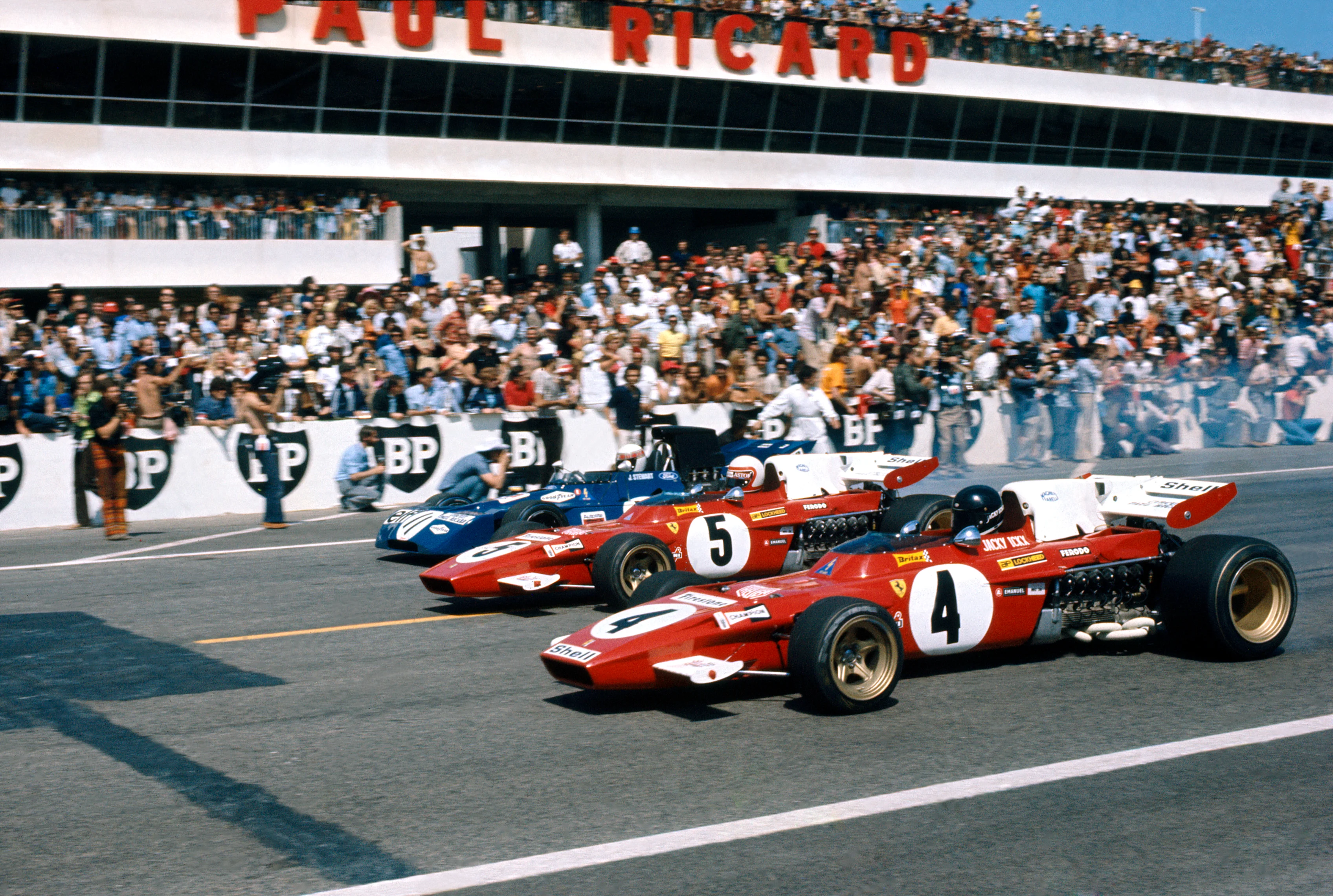 Paul Ricard, Le Castellet, France. 2-4 July 1971.
Jackie Stewart (Tyrrell 003-Ford), 1st position,