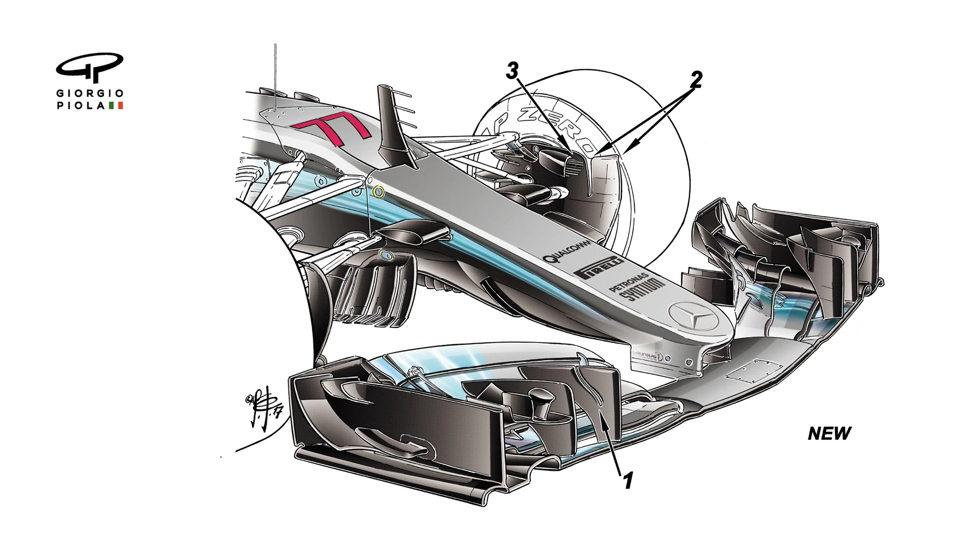022-017 MERCEDES NEW F WING