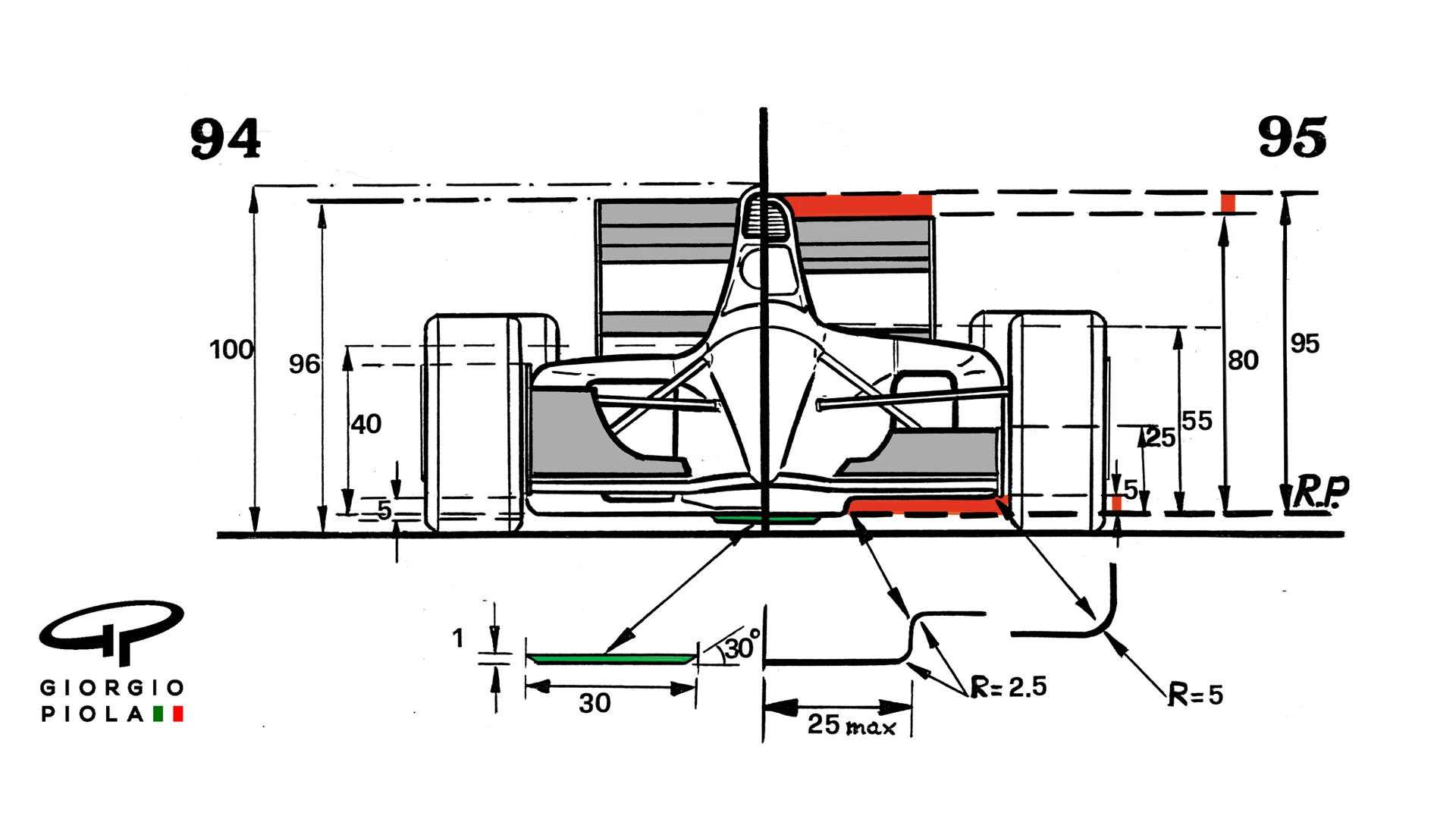 STEP BOTTOM F.VIEW -REF PLANE