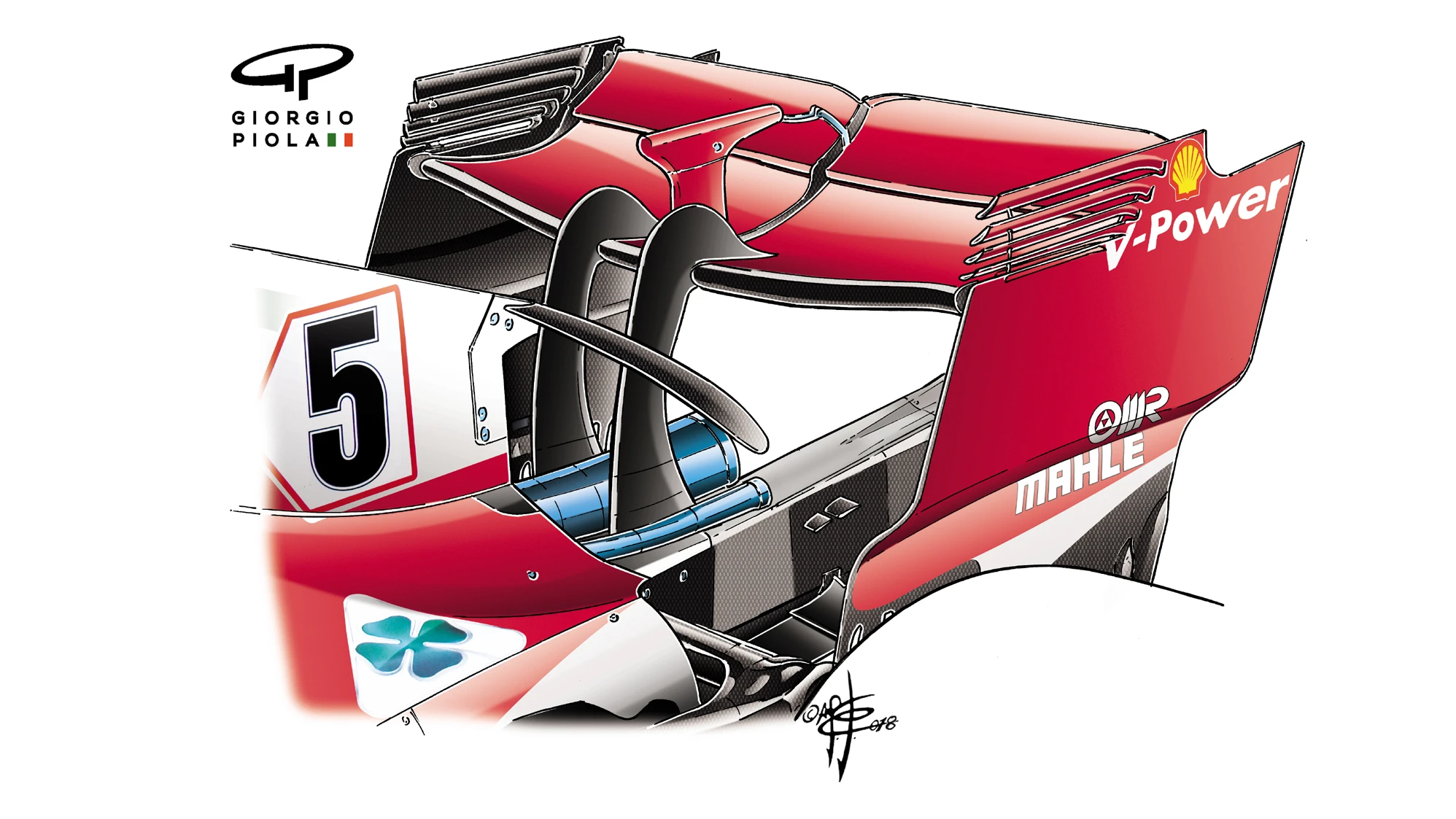 046-018 FERRARI R WING