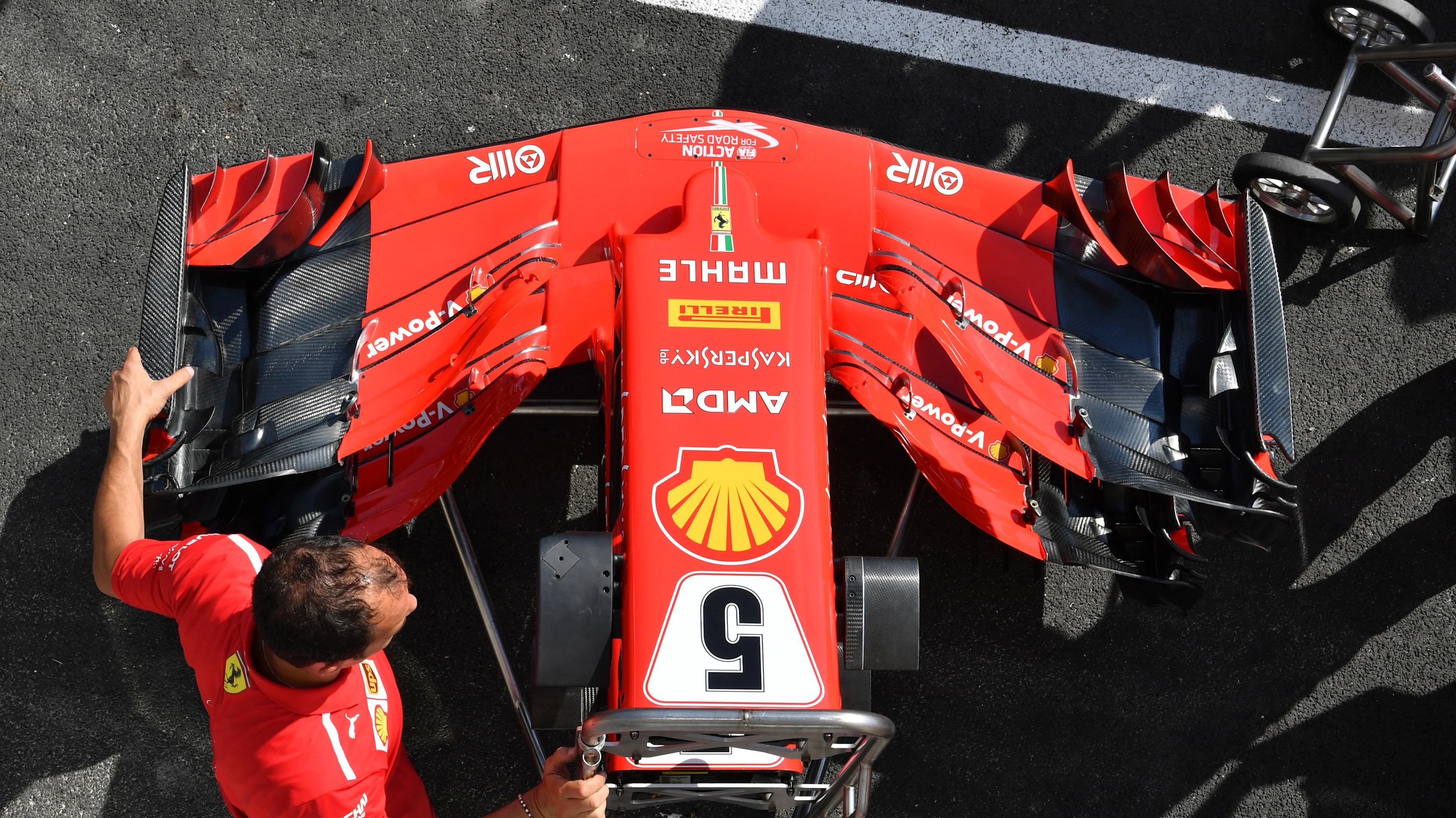 www.sutton-images.com
Ferrari SF-71H nose and front wings at Formula One World Championship, Rd8,